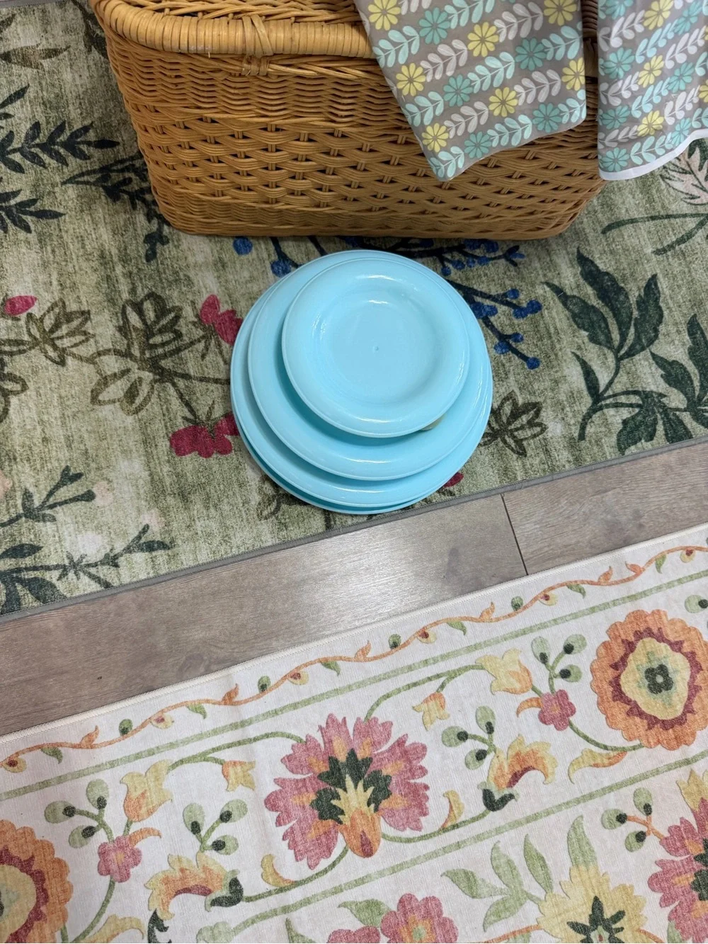 Cat Toy Blue Tiered Cat Track Toy with Rolling Ball